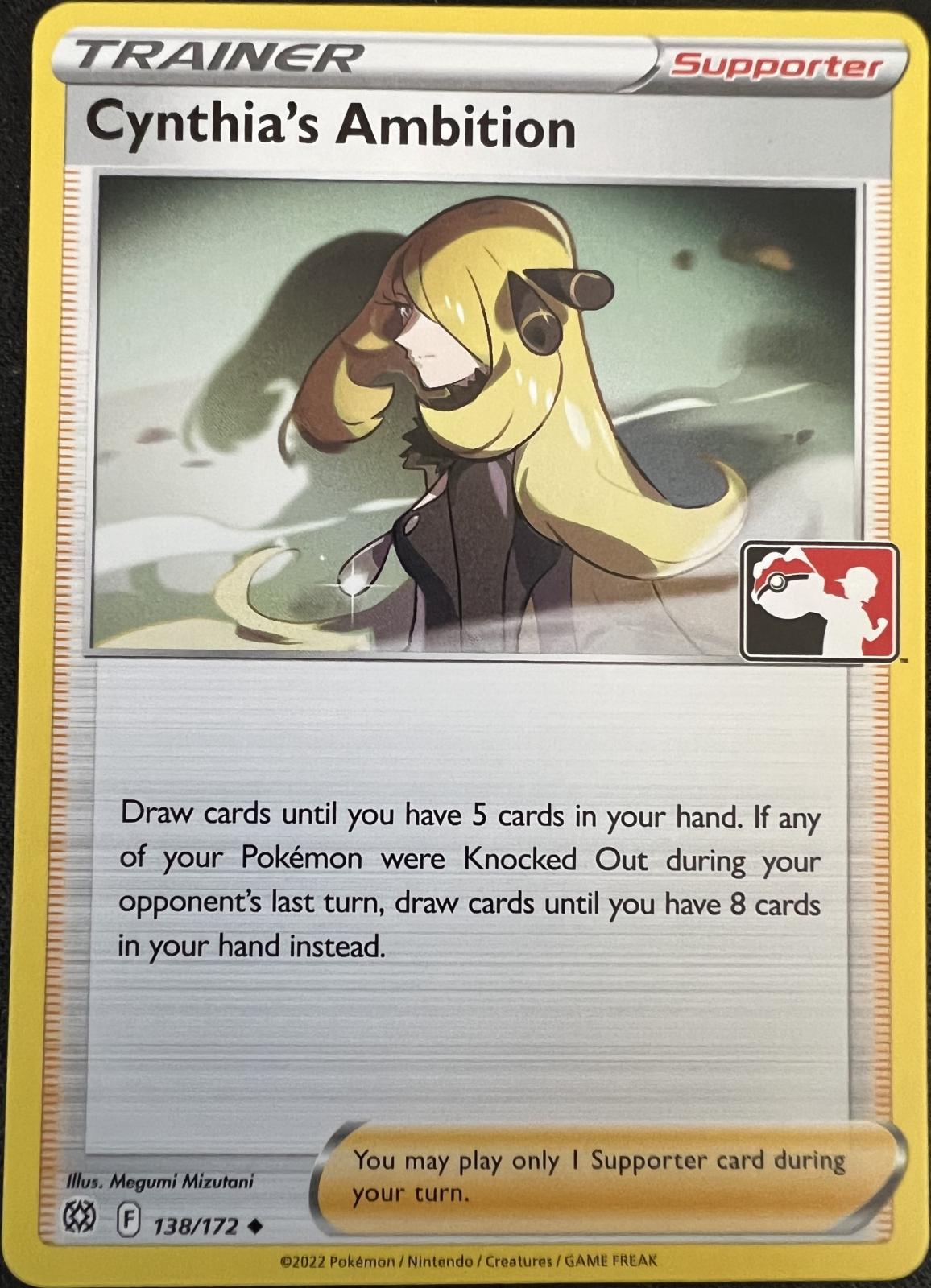Brilliant Stars Cynthia's Ambition [Prize-Pack] Pokémon card